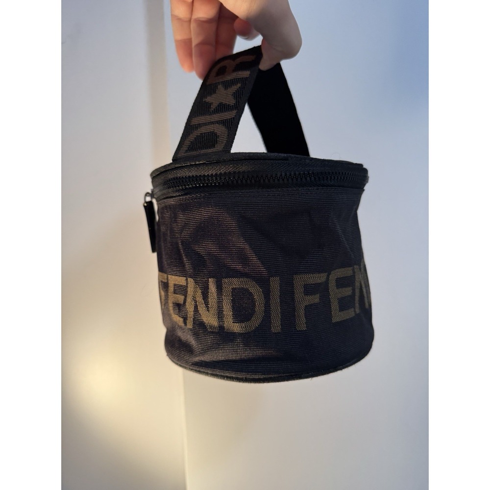 Fendi Canvas Vanity Bag Authentic - Picture 10 of 12